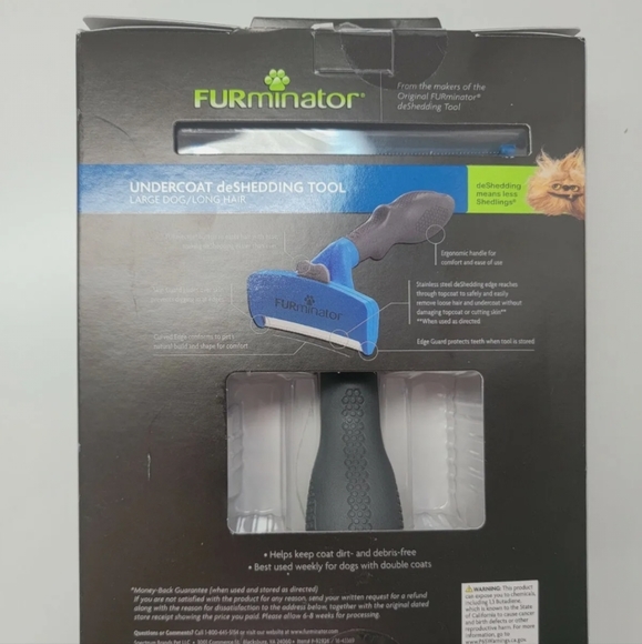 FURminator Long Hair deShedding Tool for Large Dogs New #9268 - Picture 5 of 6